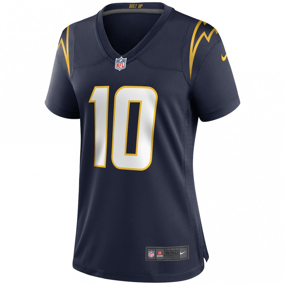 Justin Herbert Los Angeles Chargers Nike Women's Alternate Game Jersey - Navy-GridironStore